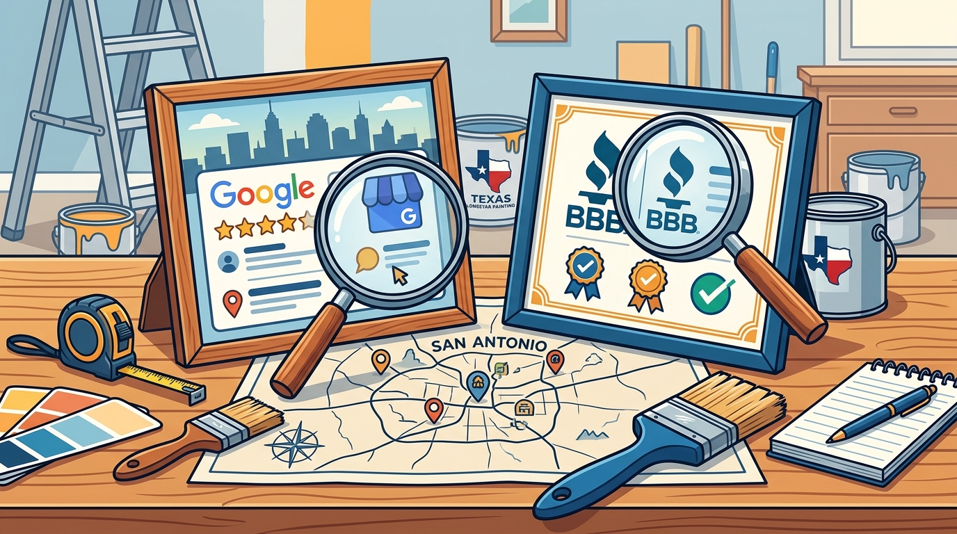 How to Check Painter Reviews on Google and BBB in San Antonio