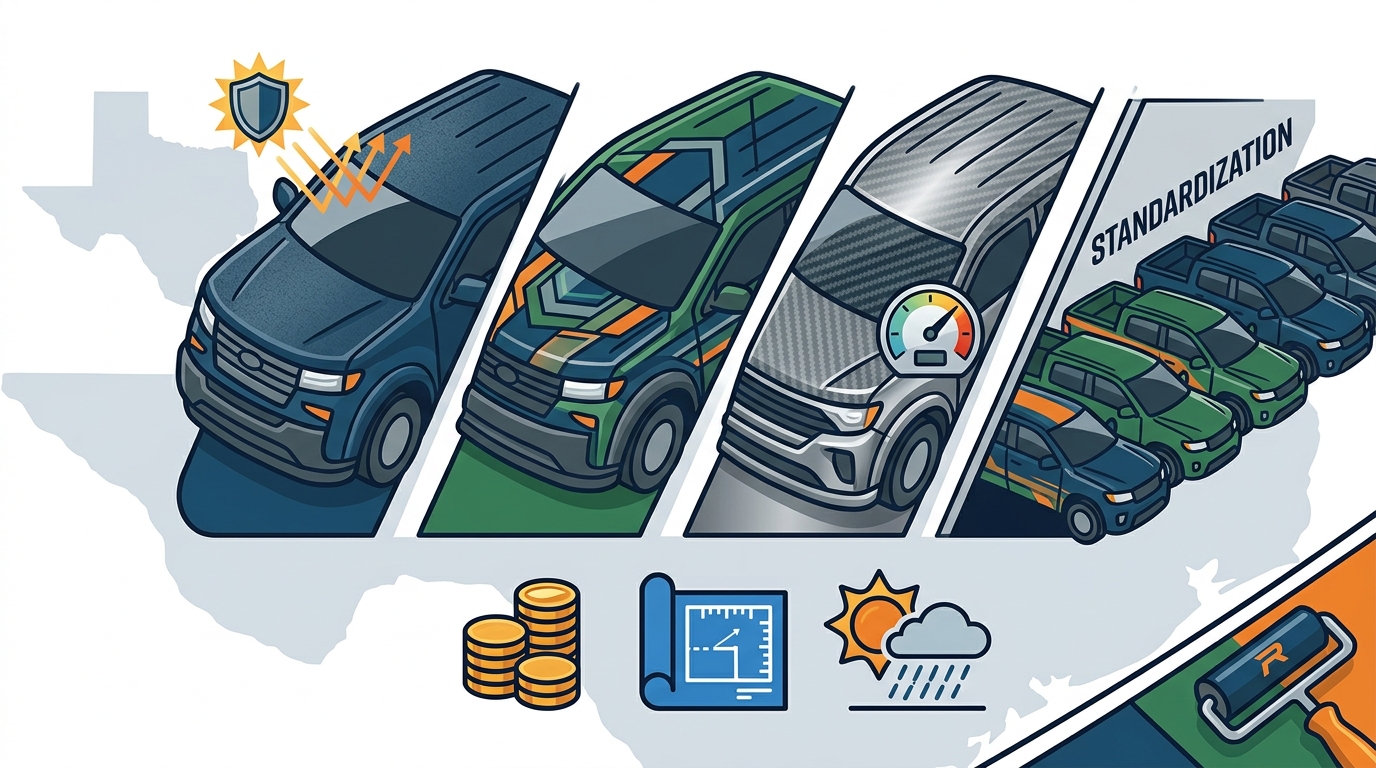 Best Vehicle Wrap Options for Texas Business Fleets