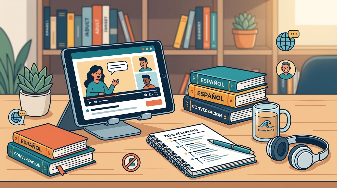 Which Online Spanish School Offers Live Group Classes for Adult?