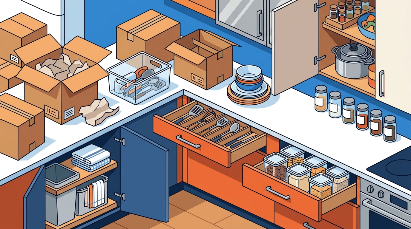 Ultimate Guide to Unpacking and Organizing Your Kitchen After a