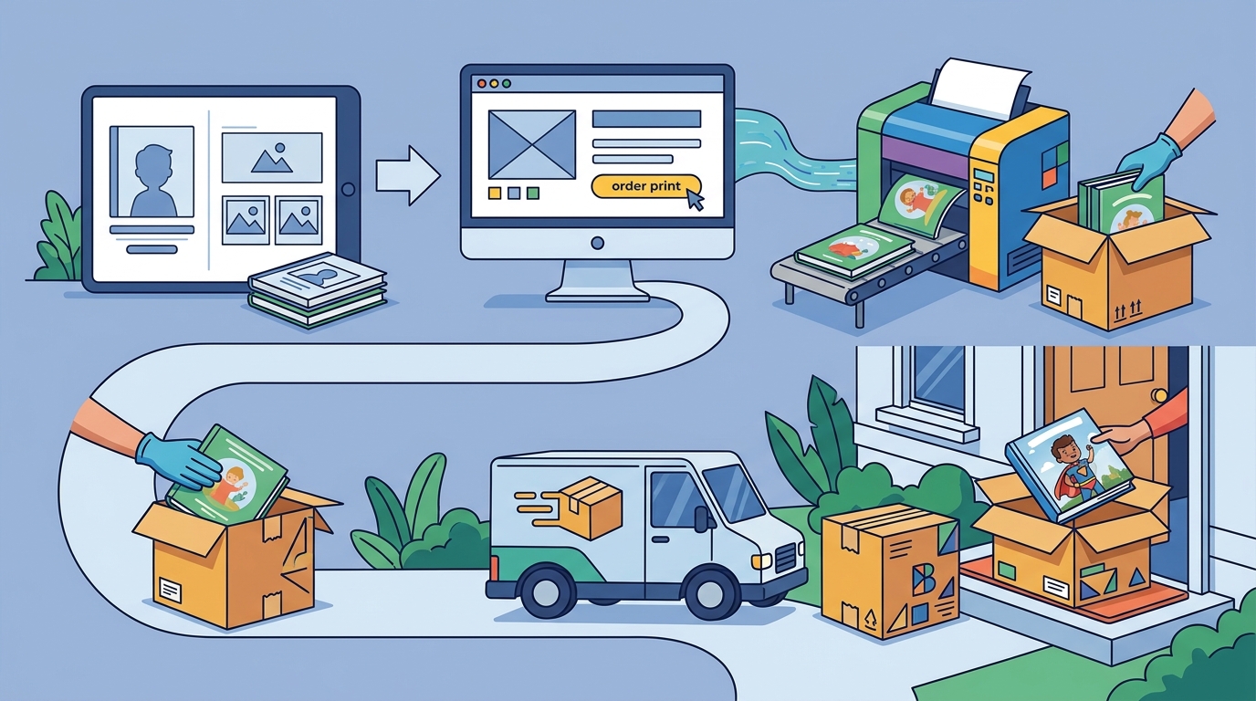 How to Order and Ship Printed Books from BookBuddy