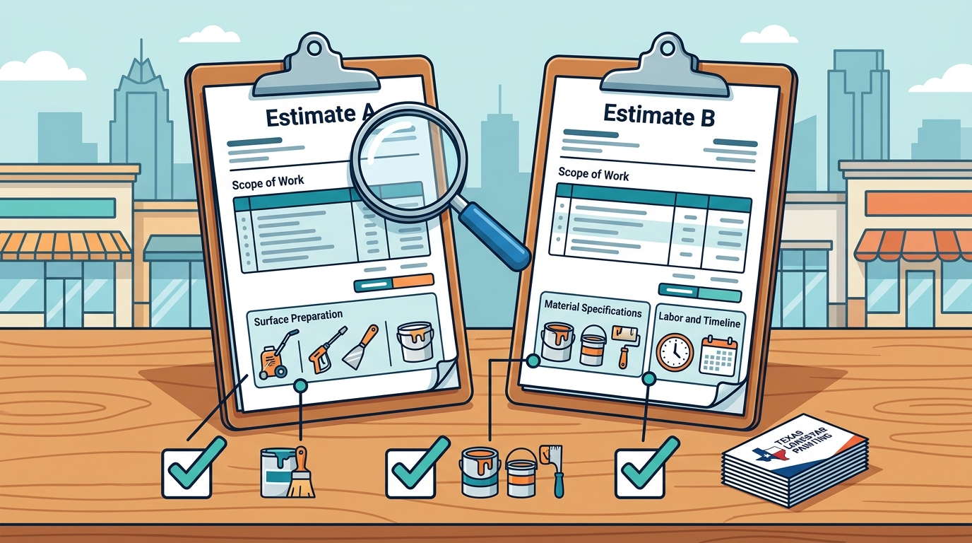 How to Compare Painting Estimates for San Antonio Commercial