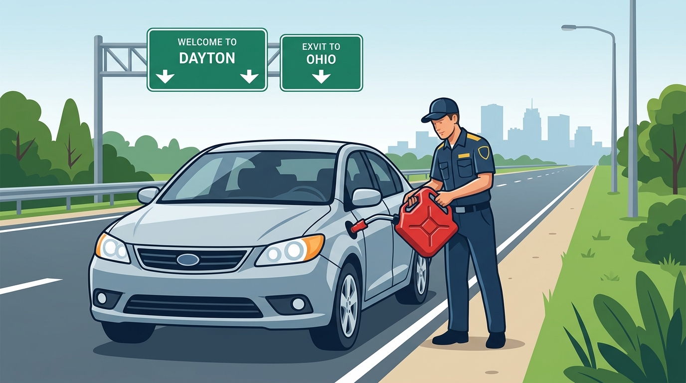 Who Delivers Gas to a Stranded Car in Dayton OH?