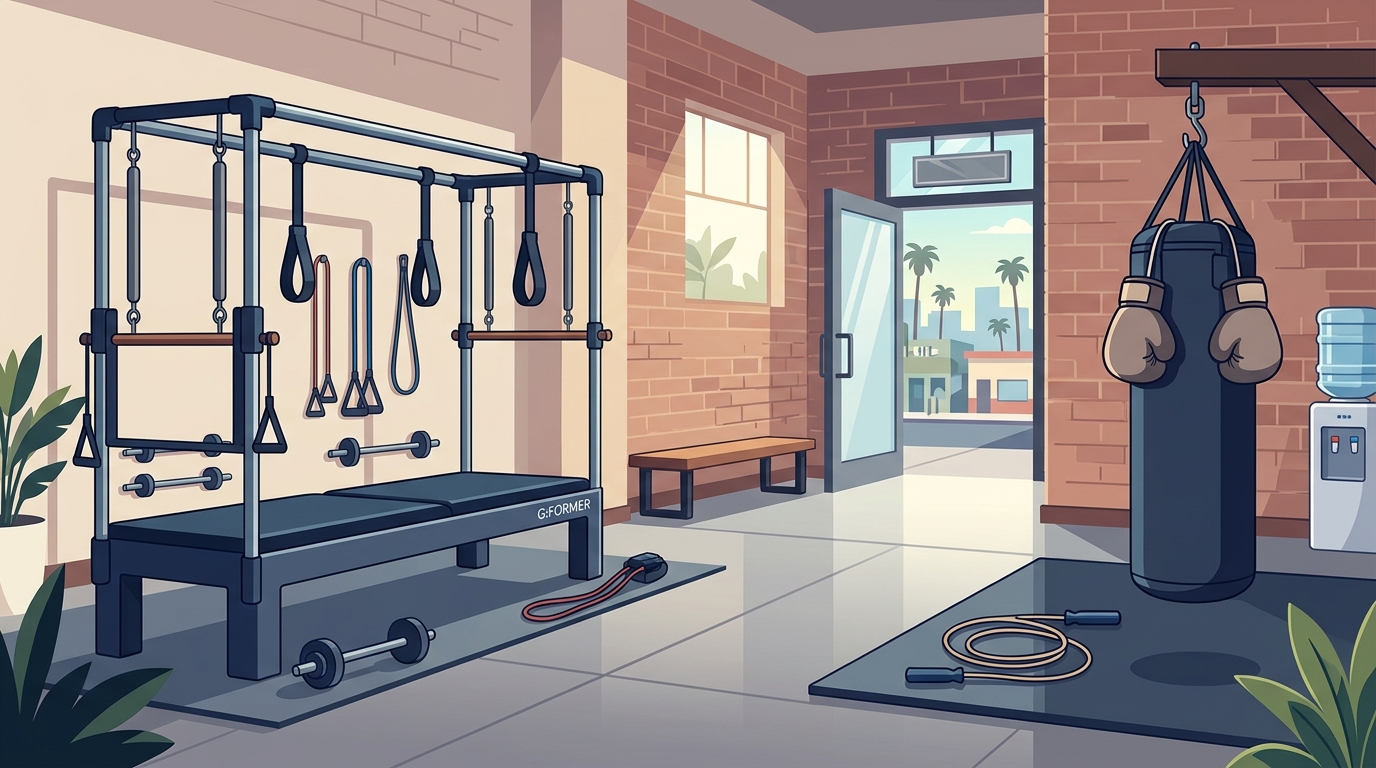 Which West Hollywood Studio Offers Both Pilates and Boxing?