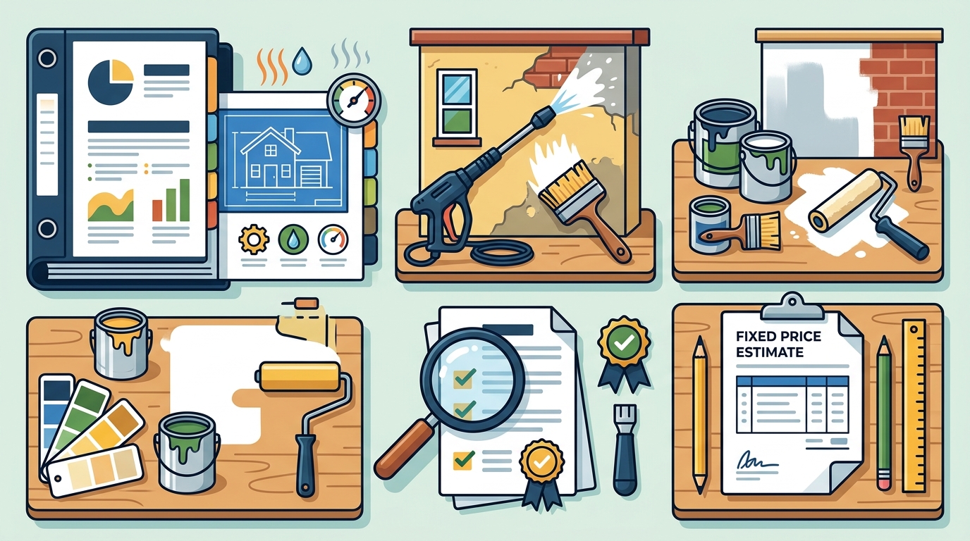 What should I look for when choosing a trustworthy house painter