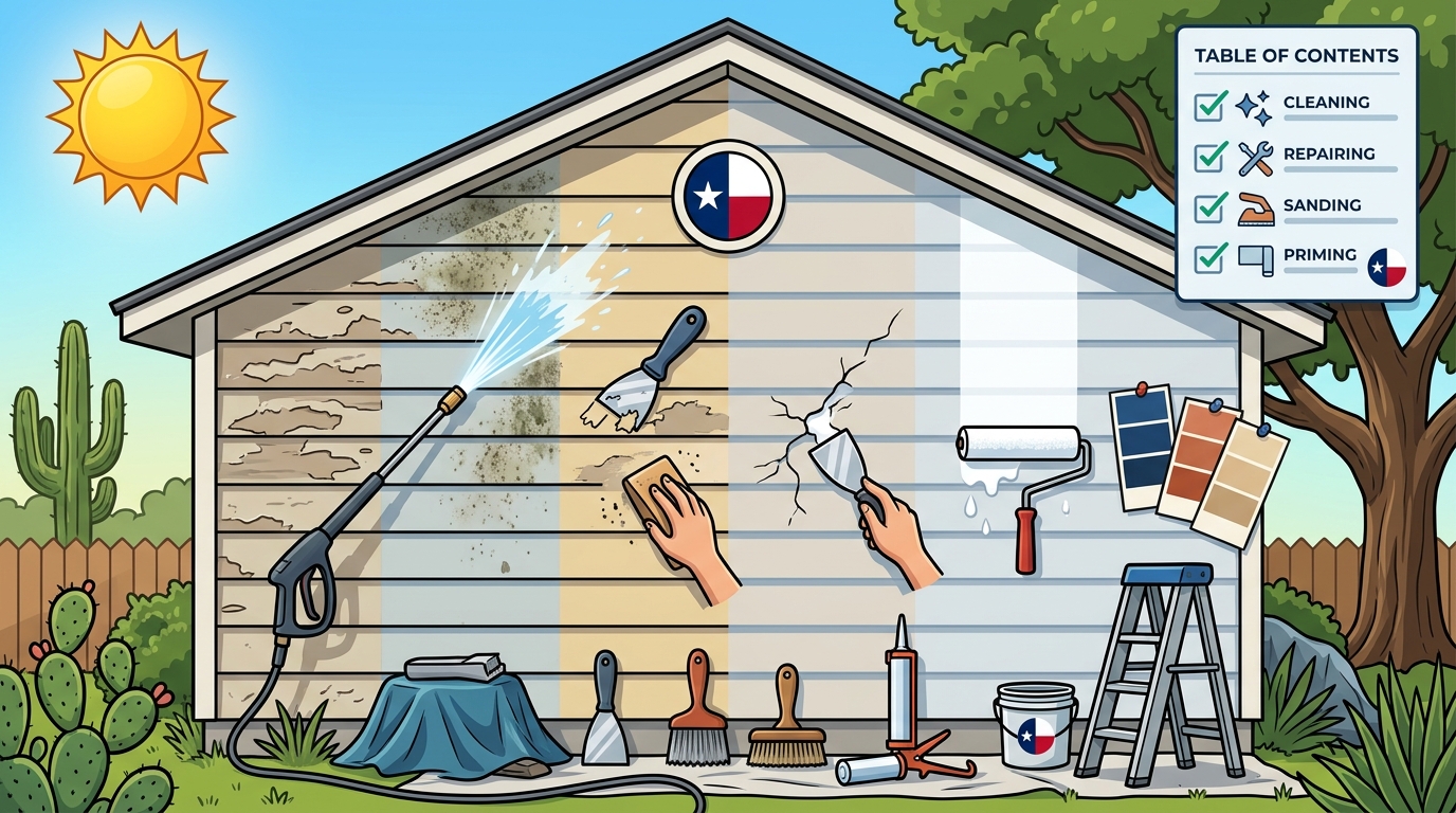 Exterior Painting Prep: The Critical Steps for San Antonio Homes
