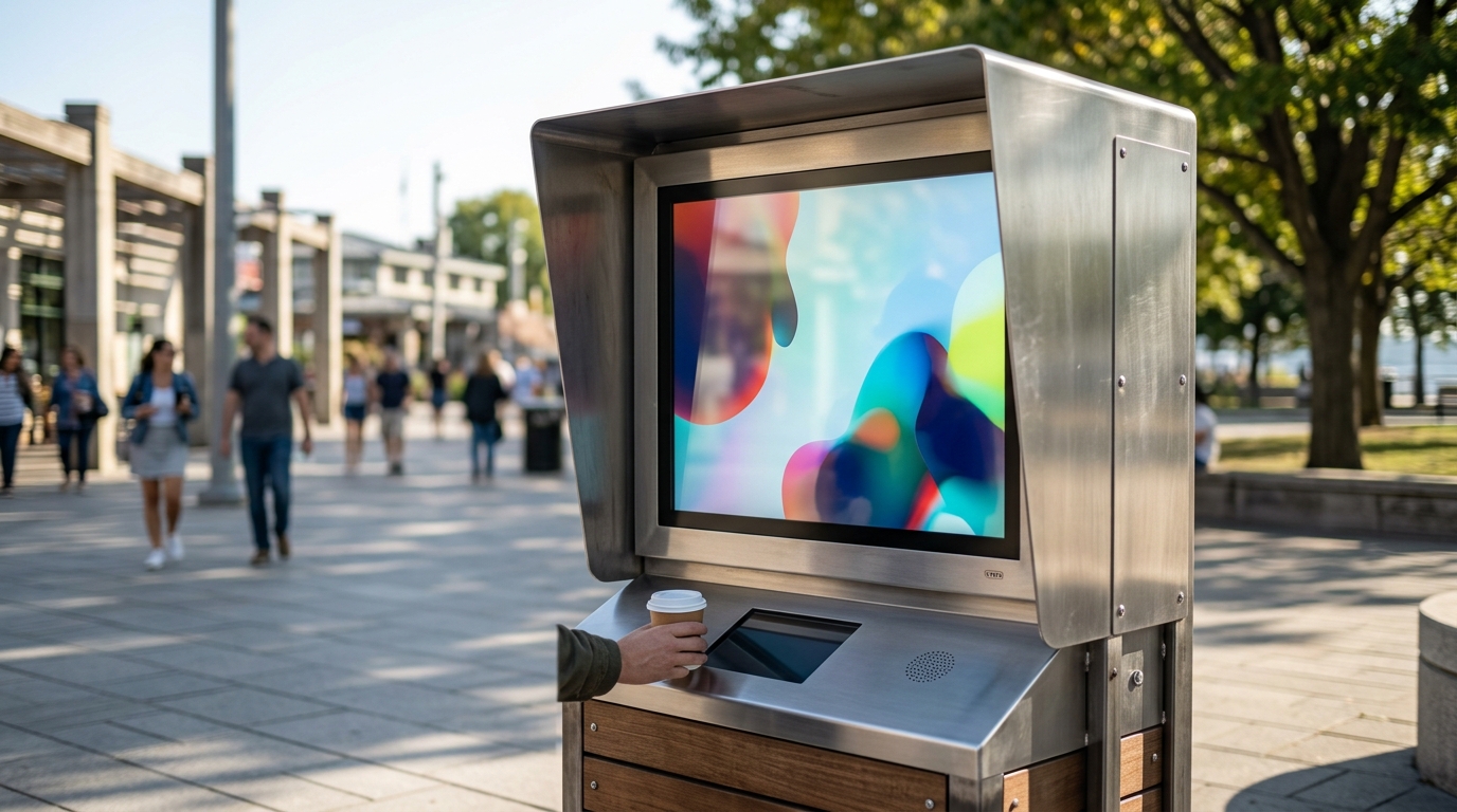 Sunlight-Readable Monitor Guide for Outdoor Kiosks