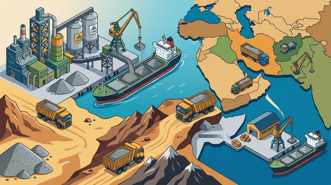 Cement Clinker Export from Iran to Iraq, Afghanistan, and Asia
