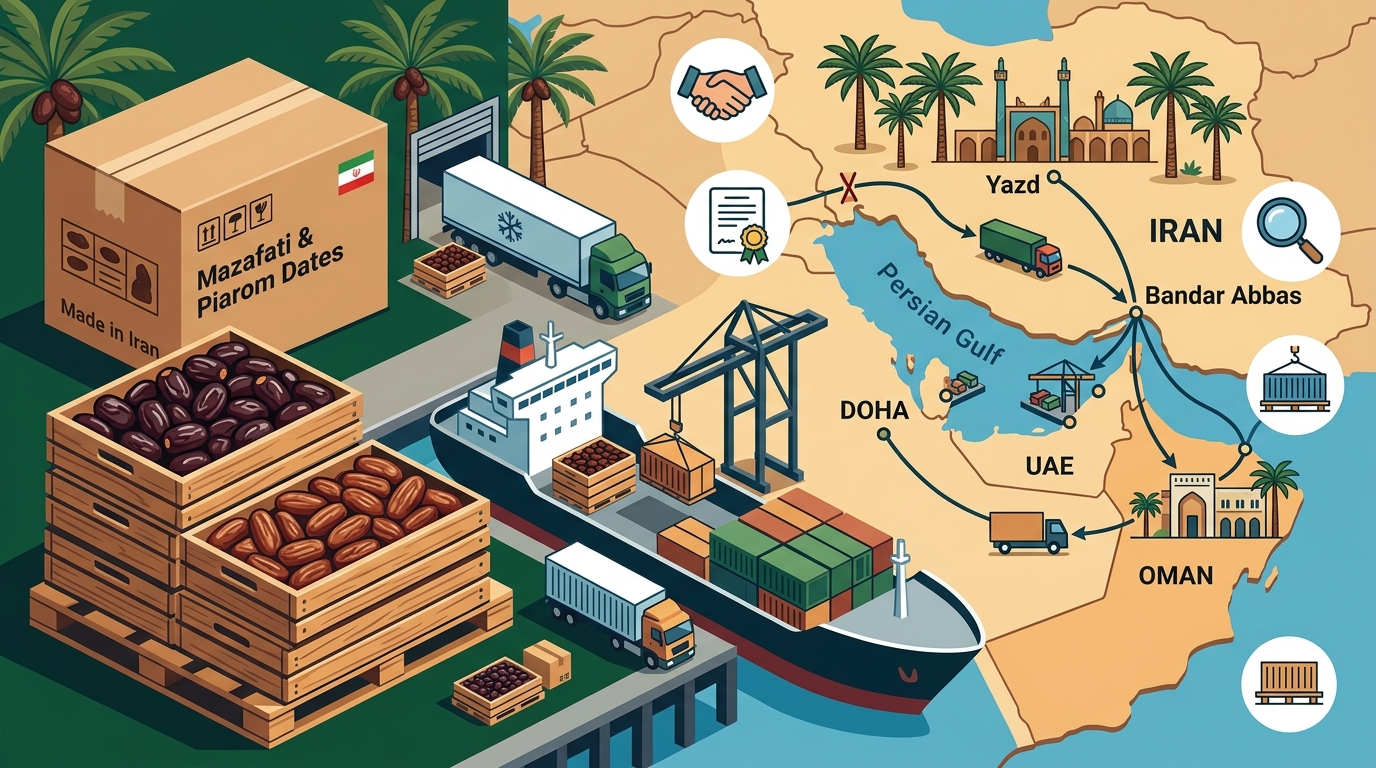 Exporting Mazafati and Piarom Dates from Iran to the Gulf