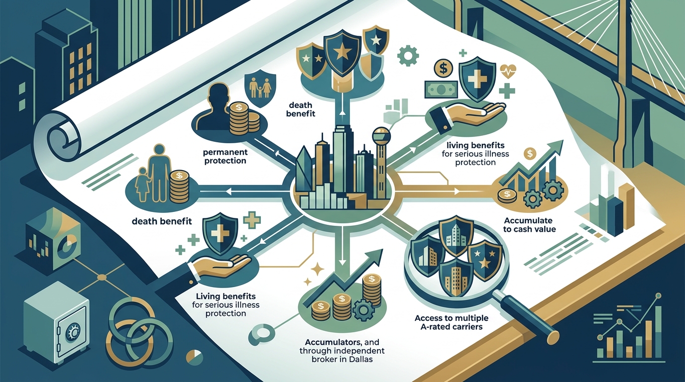 Whole Life Insurance with Living Benefits in Dallas: 2026 Guide