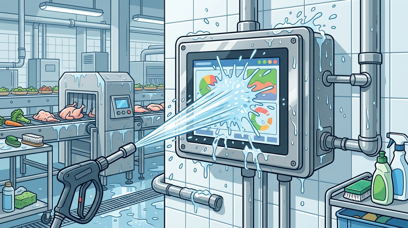 IP68 Waterproof Monitors for Washdown Environments: 2026 Guide