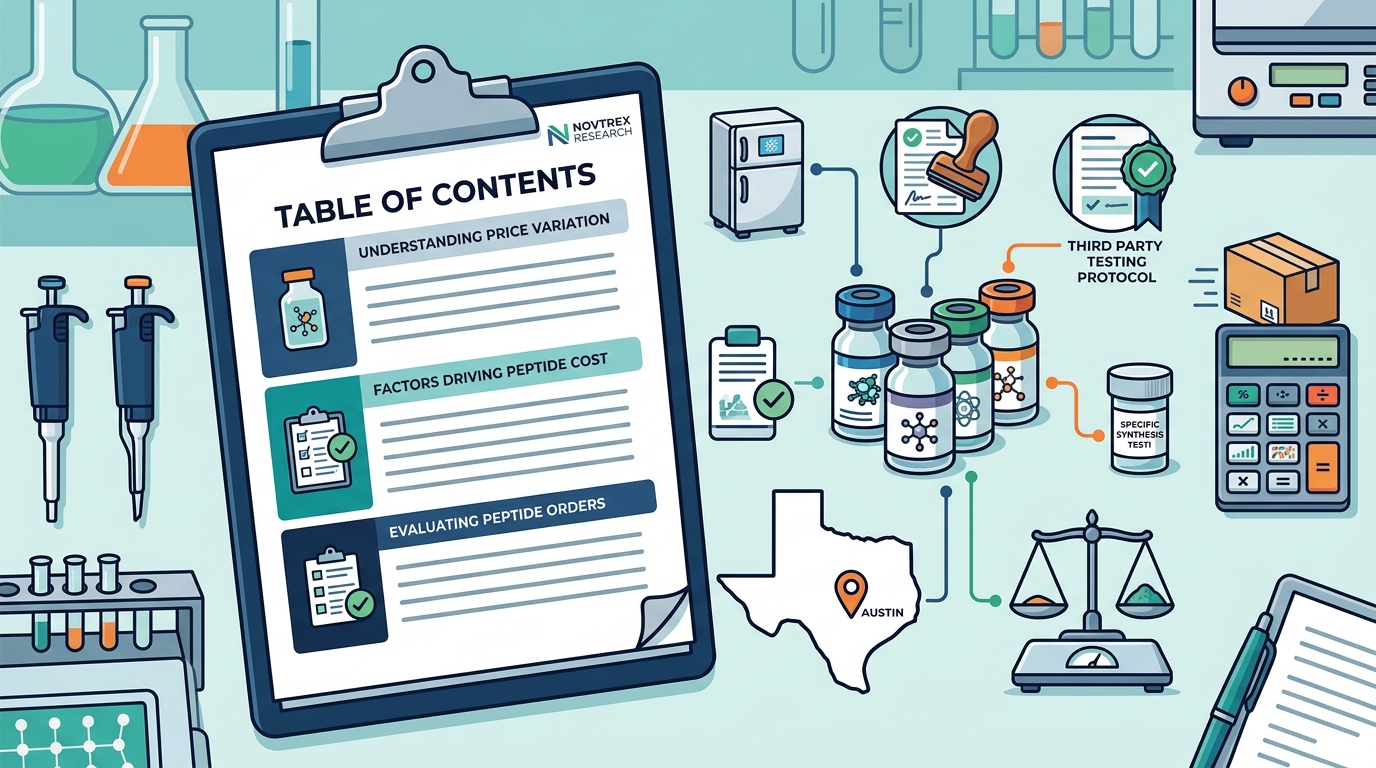 Third-Party Tested Peptide Pricing Guide for Austin Researchers
