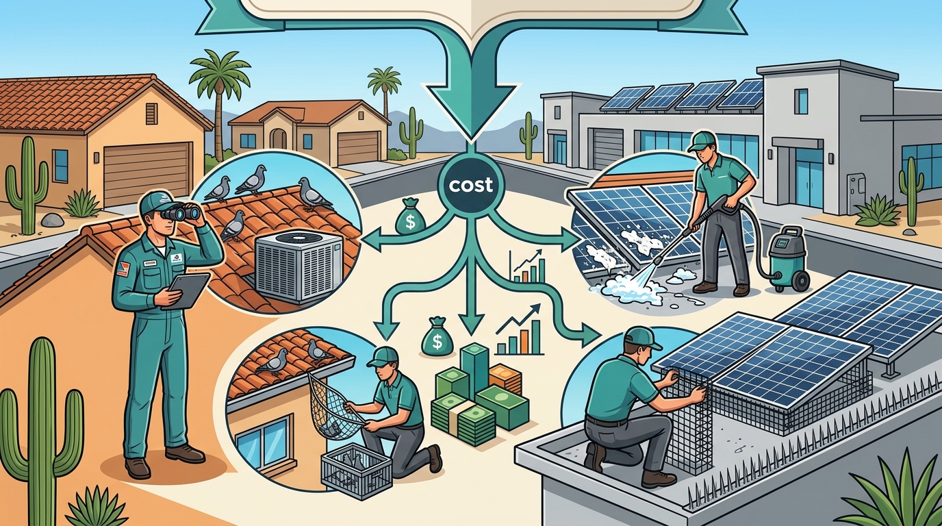 Pigeon Removal Cost in Peoria AZ: 2026 Pricing Guide