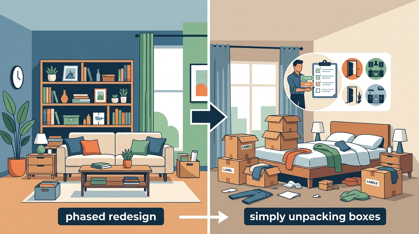 Unpacking vs Redesigning: The Ultimate Guide to Post-Move