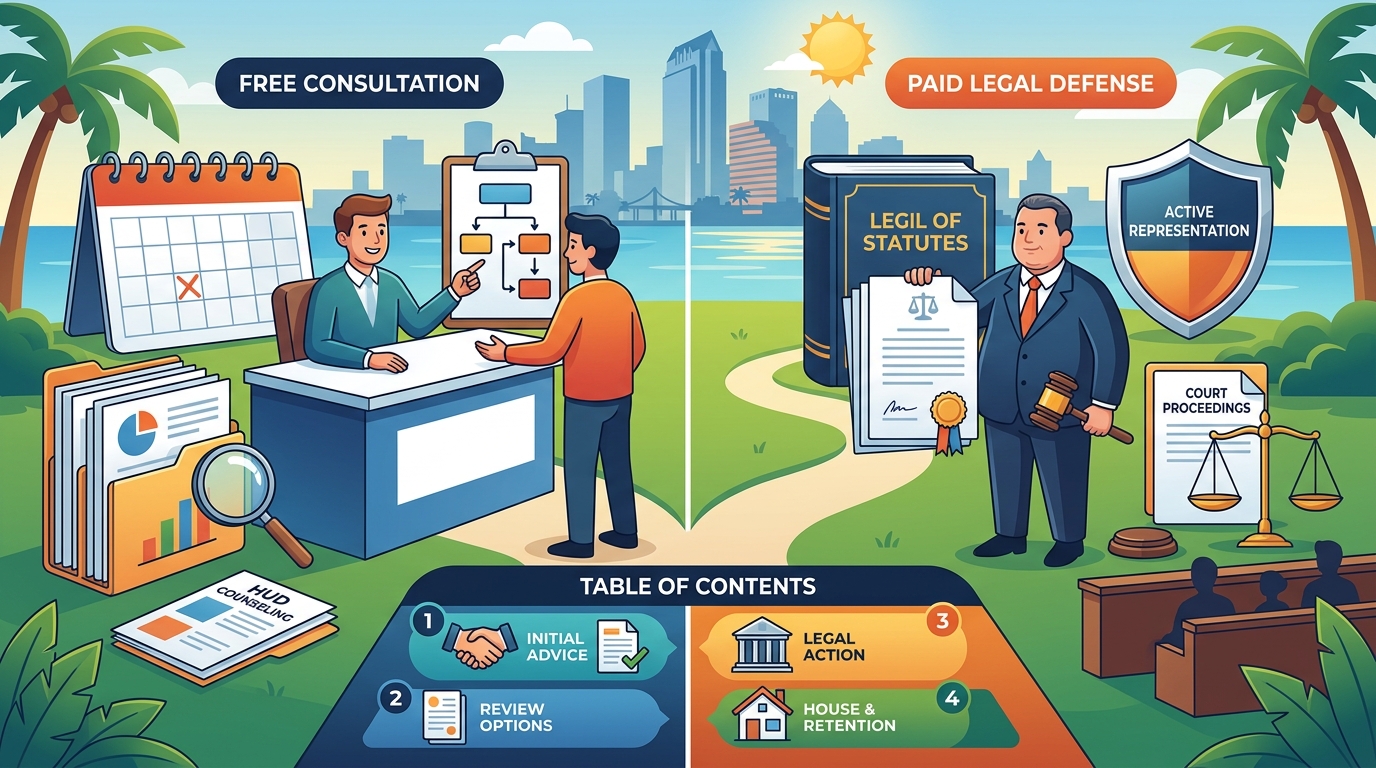 Free Consultation vs Paid Legal Defense: Stopping Foreclosure