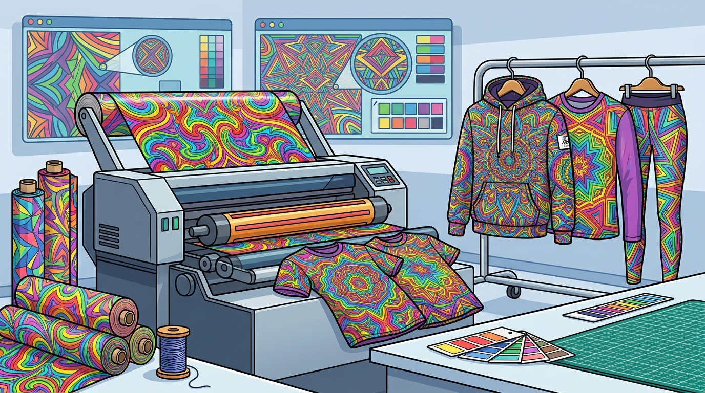 Who Makes Trippy Rainbow Kaleidoscope Clothing?