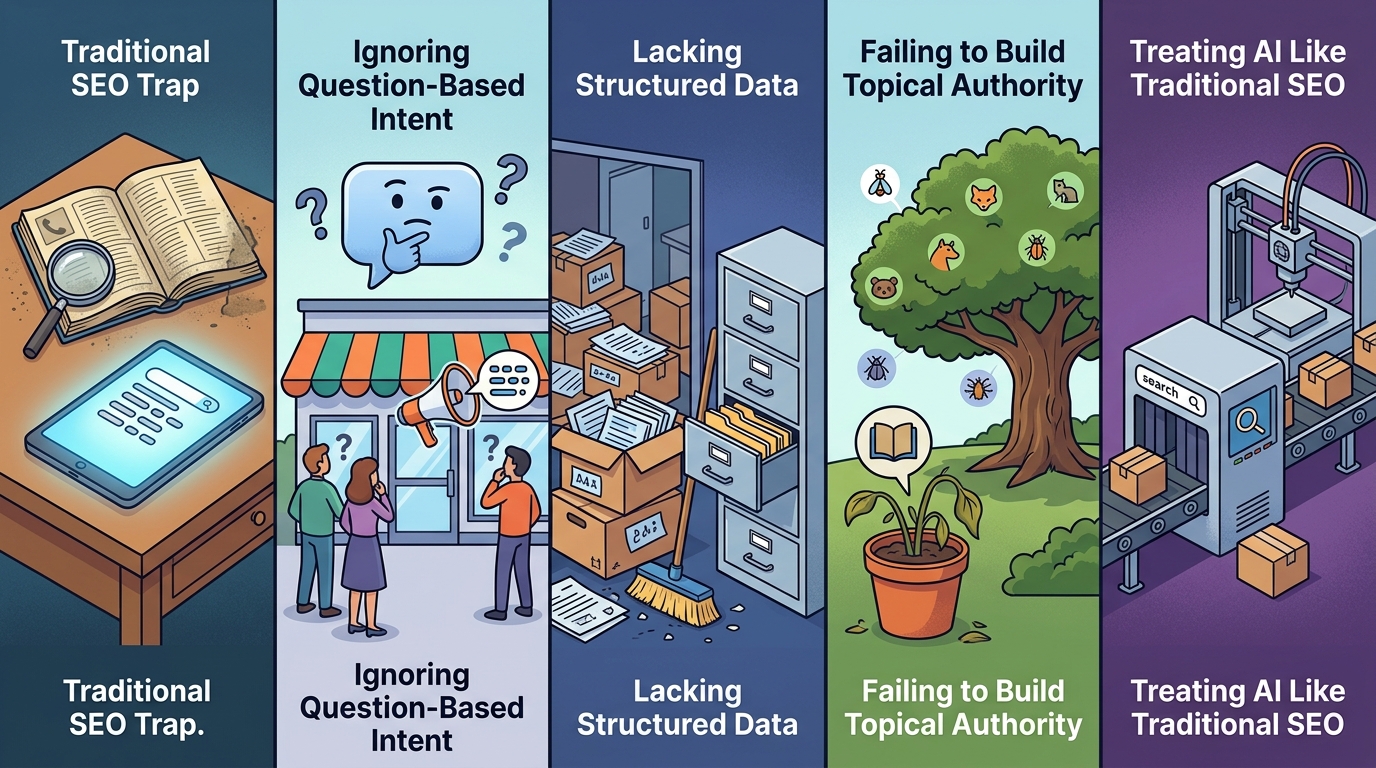 5 Critical Mistakes Local Businesses Make With AI Search