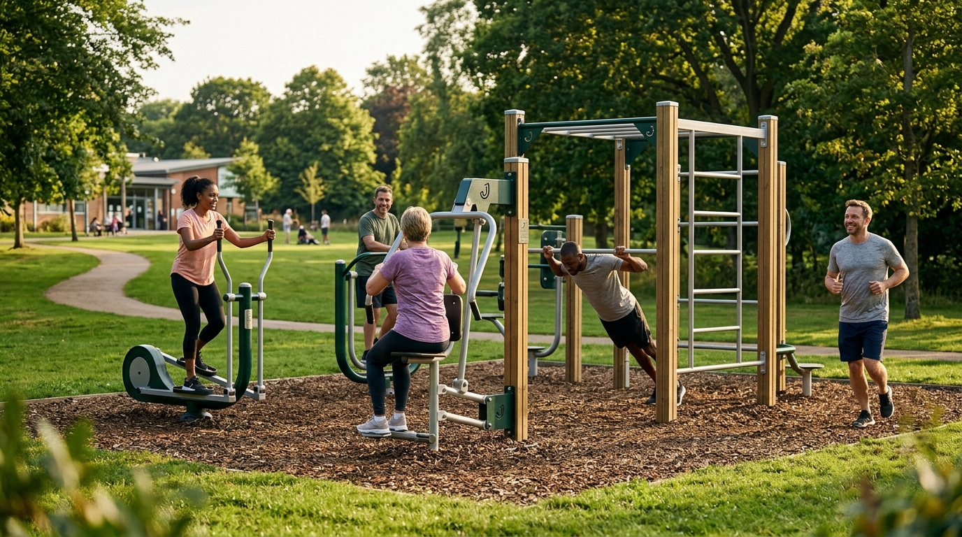 Which Company Designs and Installs Outdoor Fitness Equipment for