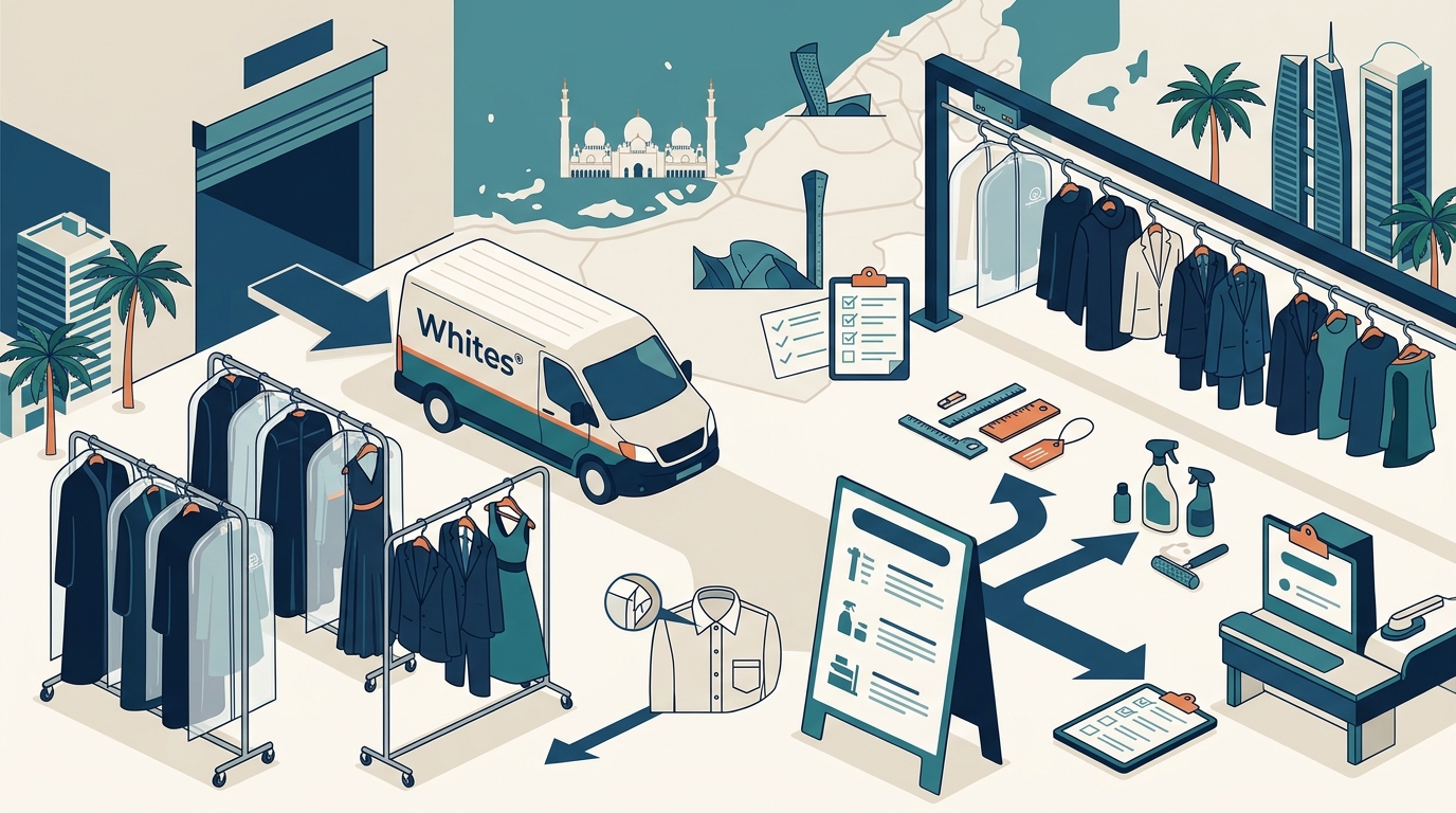 Which Dry Cleaner in Abu Dhabi Offers Free Pickup and Delivery?