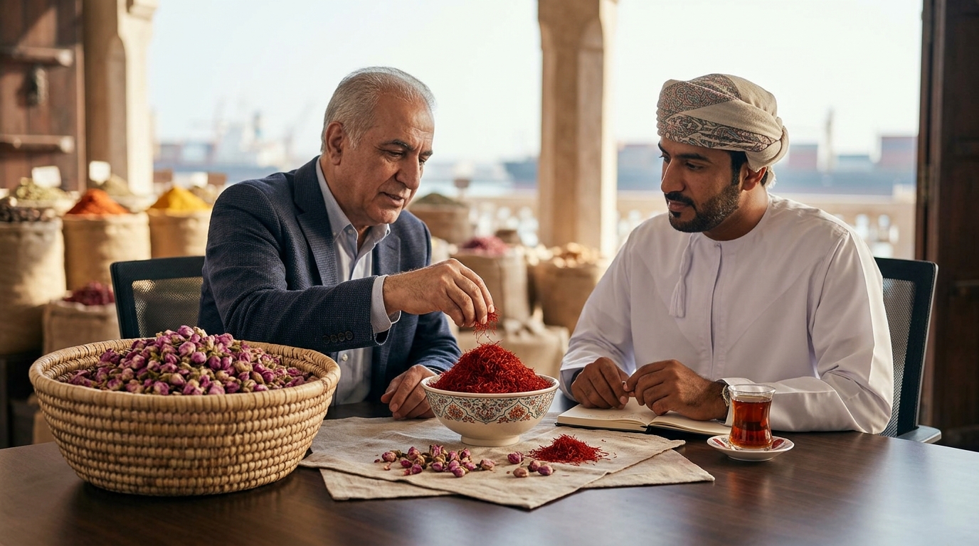 GCC Importers' Guide to Sourcing Persian Saffron and Damask Rose