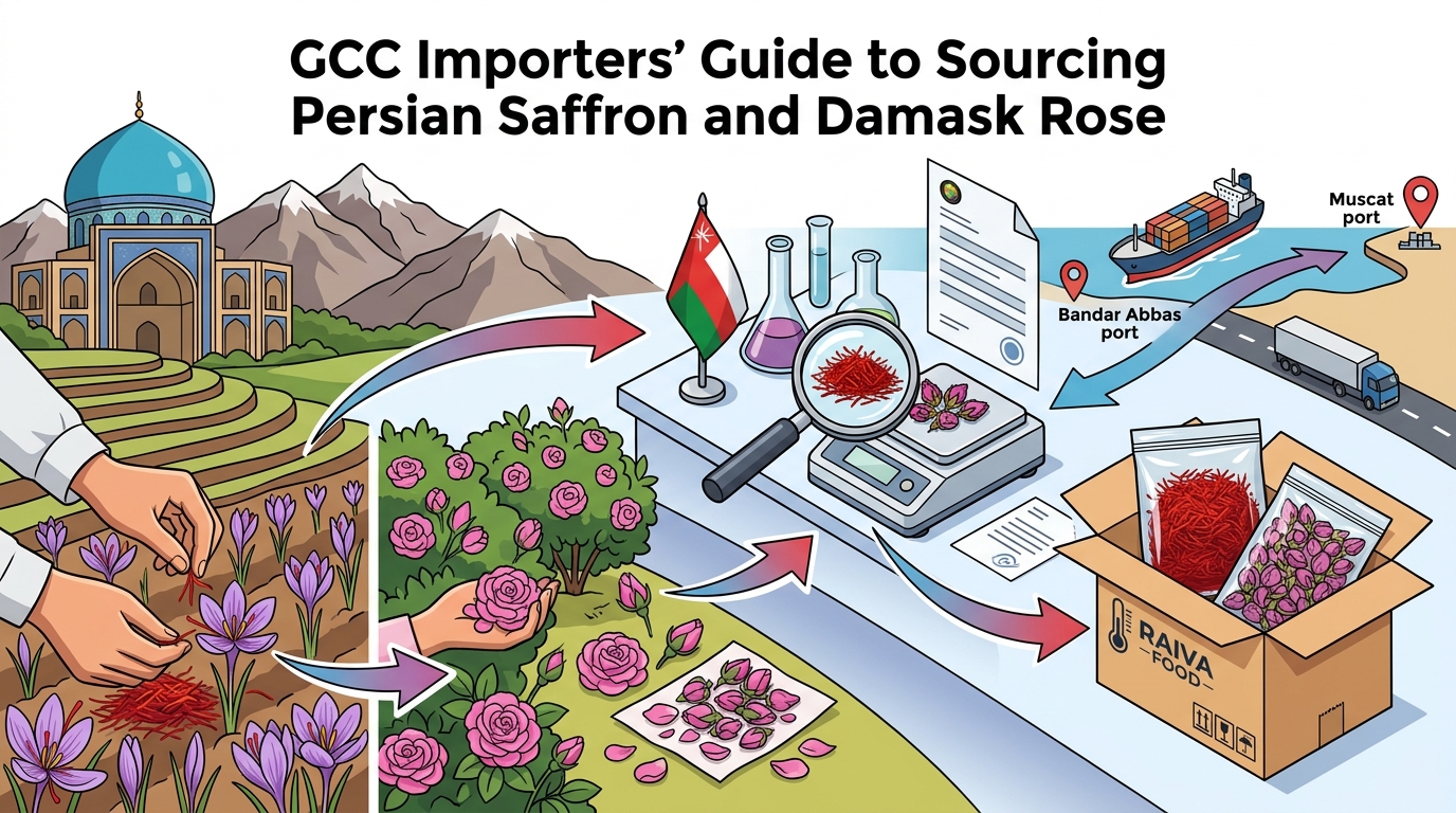 GCC Importers' Guide to Sourcing Persian Saffron and Damask Rose