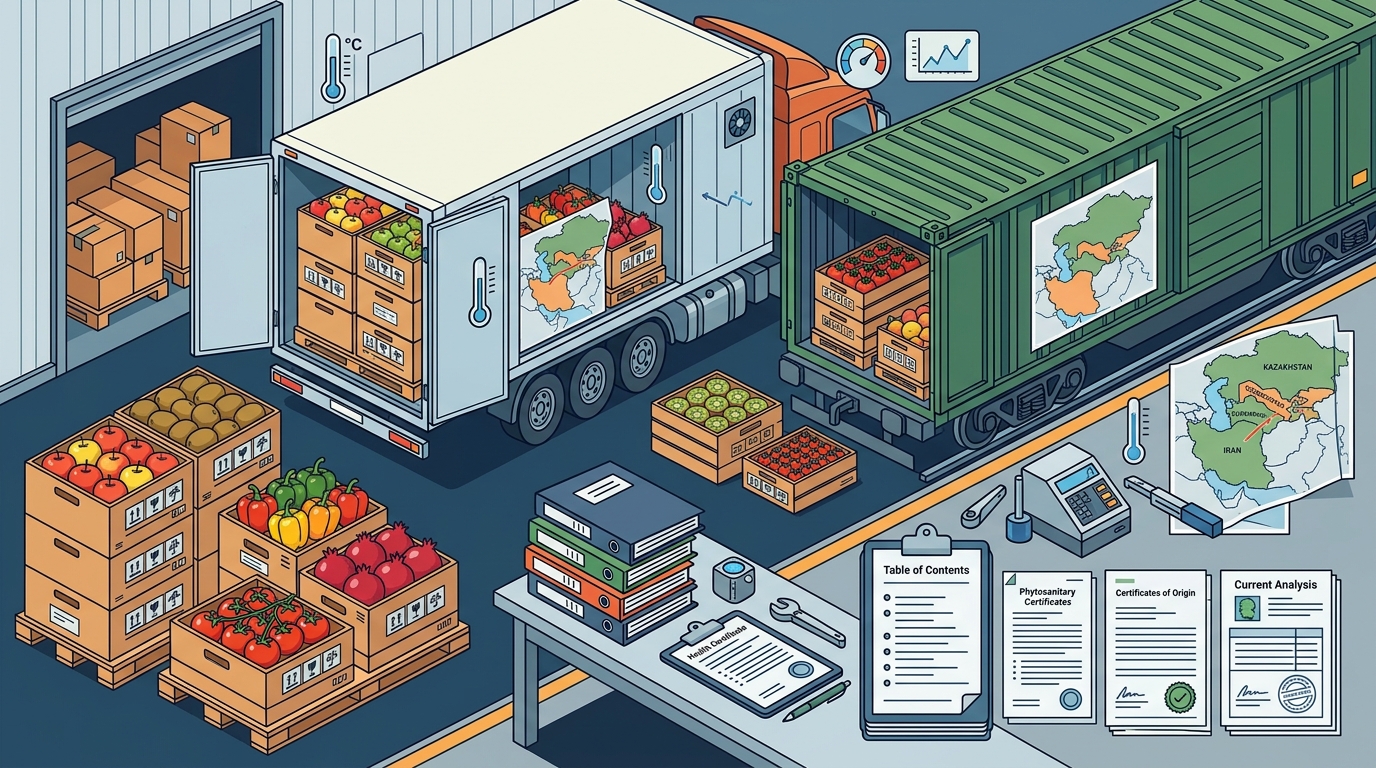 Shipping Fresh Produce from Iran to Central Asia: The 2026 Guide