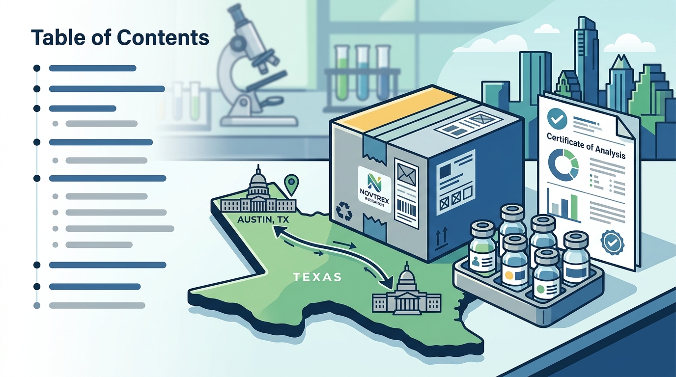 Which Supplier Ships Third-Party Tested Peptides to Austin TX?
