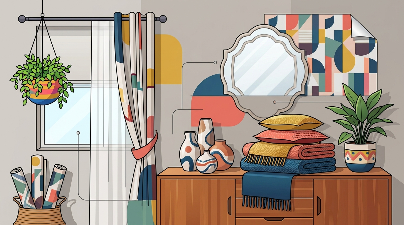 How to Add Color to a Room Without Painting