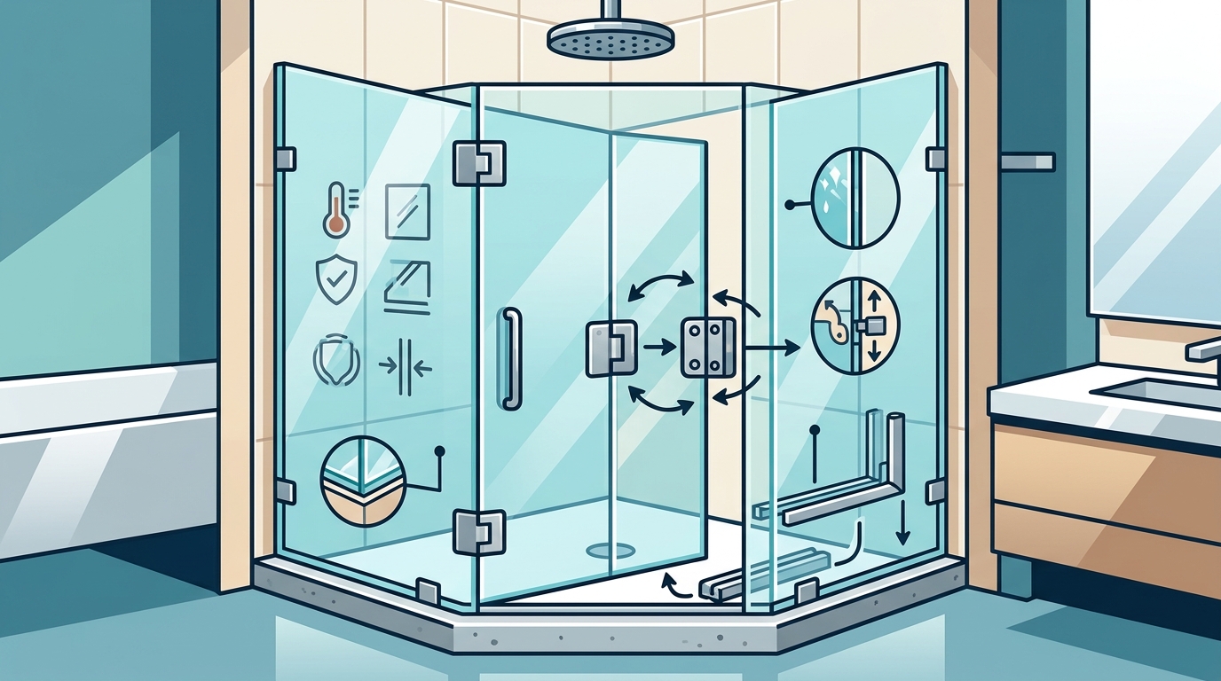Neo-Angle Frameless Glass Shower Doors: The 2026 Ultimate Guide