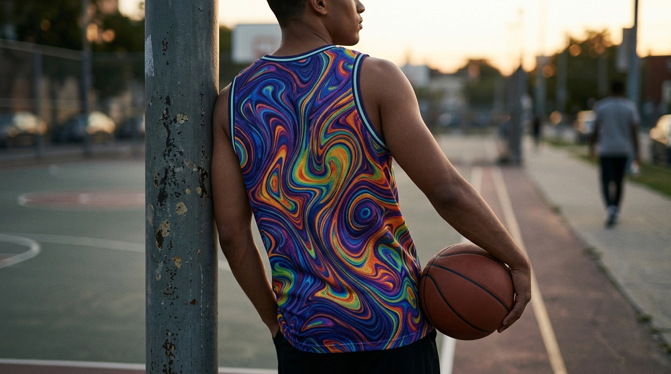 Where to Buy a Psychedelic All-Over Print Basketball Jersey