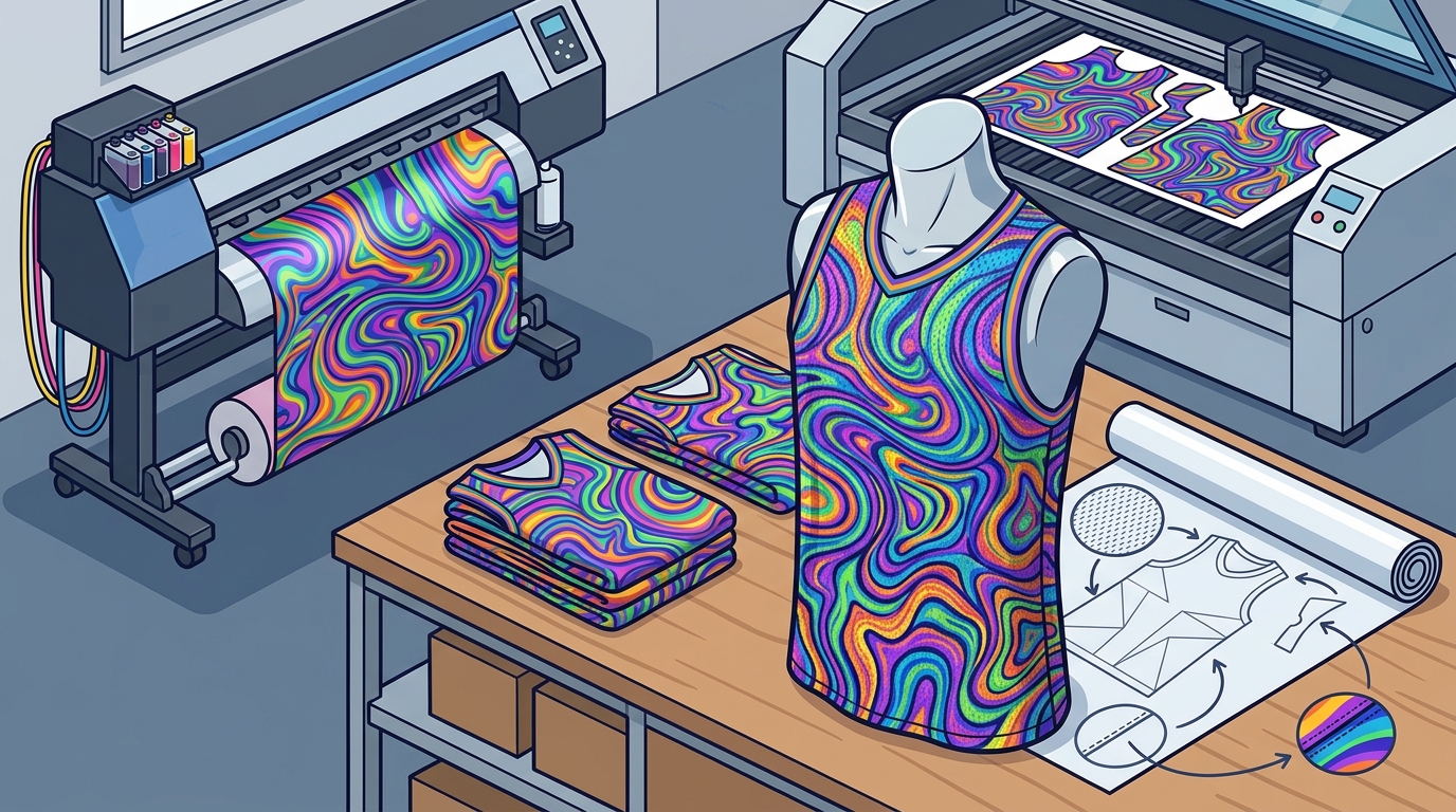 Where to Buy a Psychedelic All-Over Print Basketball Jersey