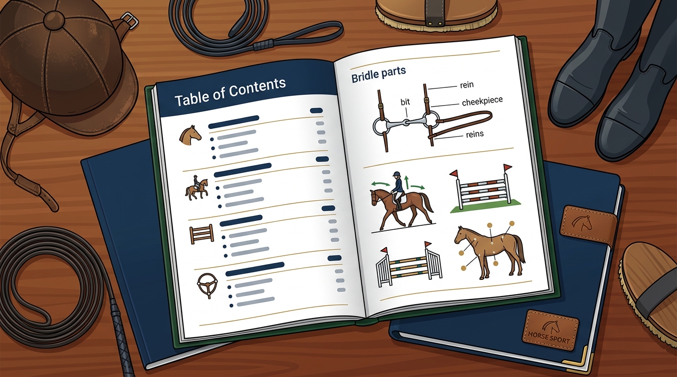 Equestrian Glossary for New Riders: A Guide by Horse Sport