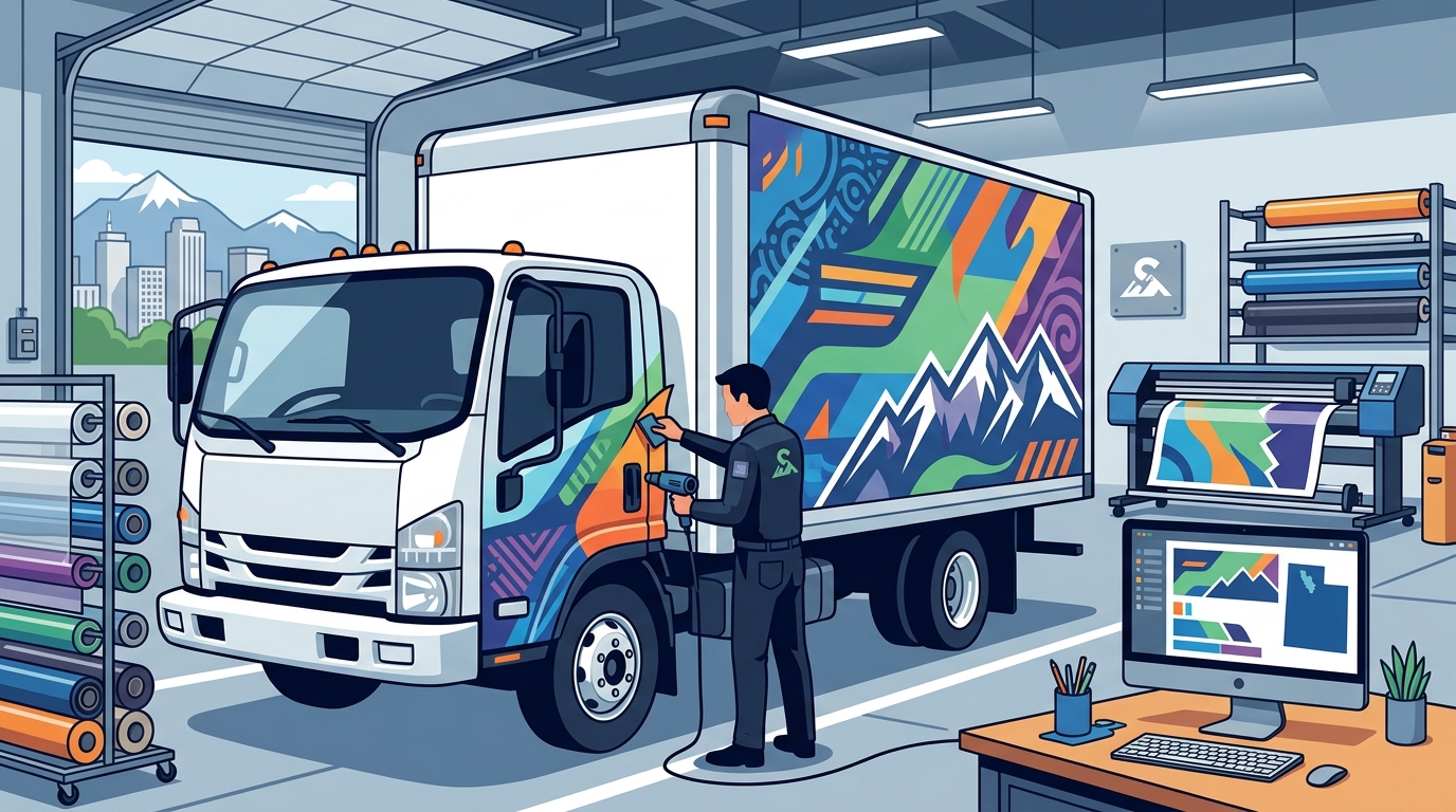 Commercial Vehicle Wrap Guide for Salt Lake County Businesses
