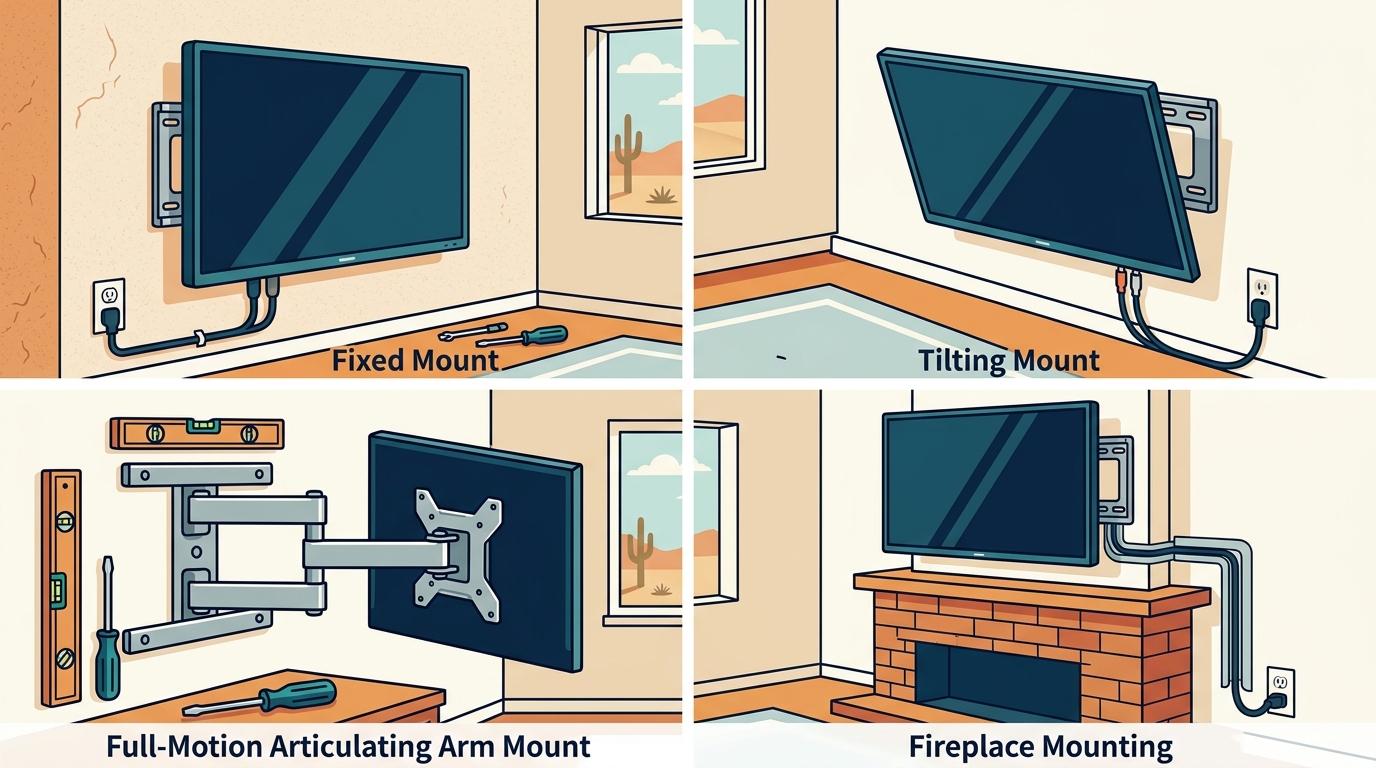 TV Mounting Installation Options for Victorville Homeowners