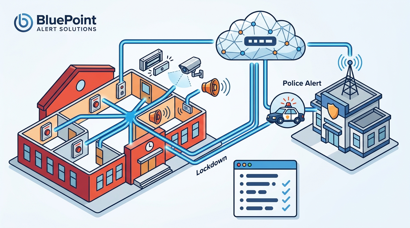 Panic Button Systems for US Schools: Lockdown and Police Alert