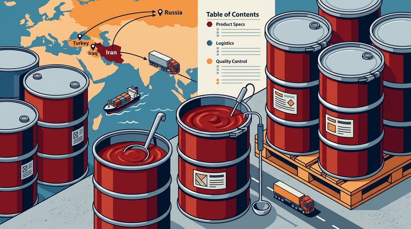 Aseptic Tomato Paste Drums: Exporting to Iraq, Turkey, Russia