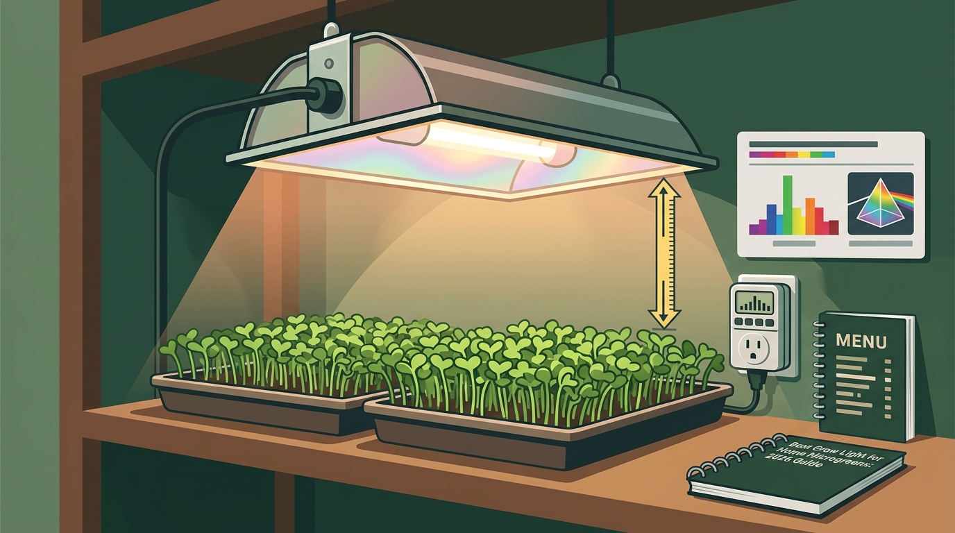 Best Grow Light for Home Microgreens: 2026 Guide