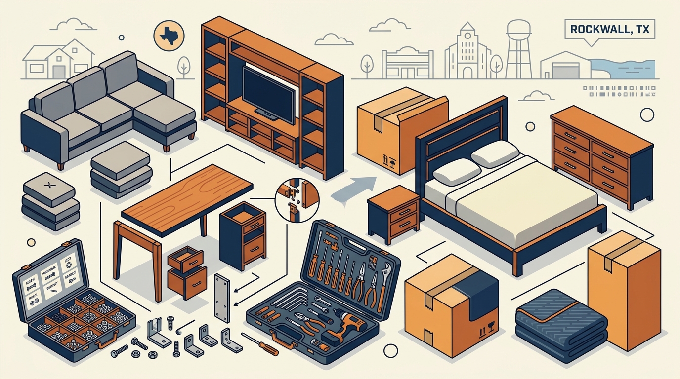 Furniture Disassembly and Reassembly in Rockwall TX