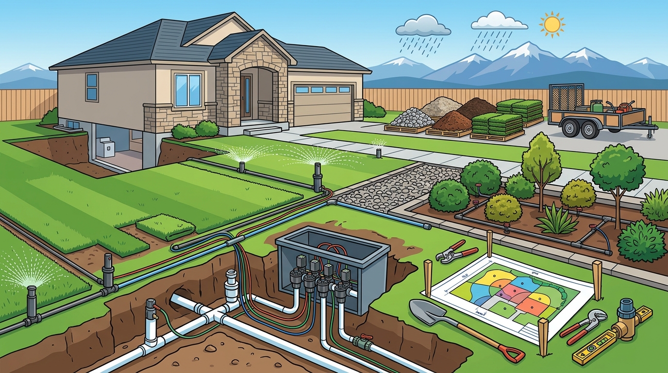 Residential Irrigation And Landscape Installation In Denver
