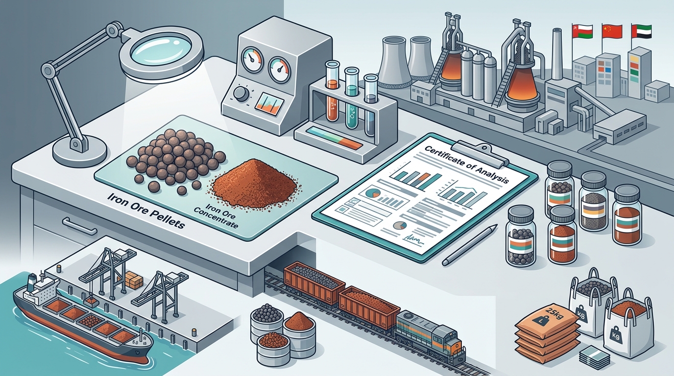 Iron Ore Pellets & Concentrate Exporters for Oman, China & GCC