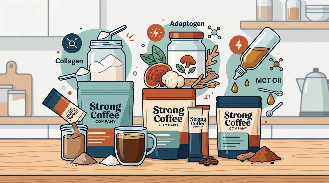 Instant Coffee Bundles with Collagen, Adaptogens, and MCT Oil
