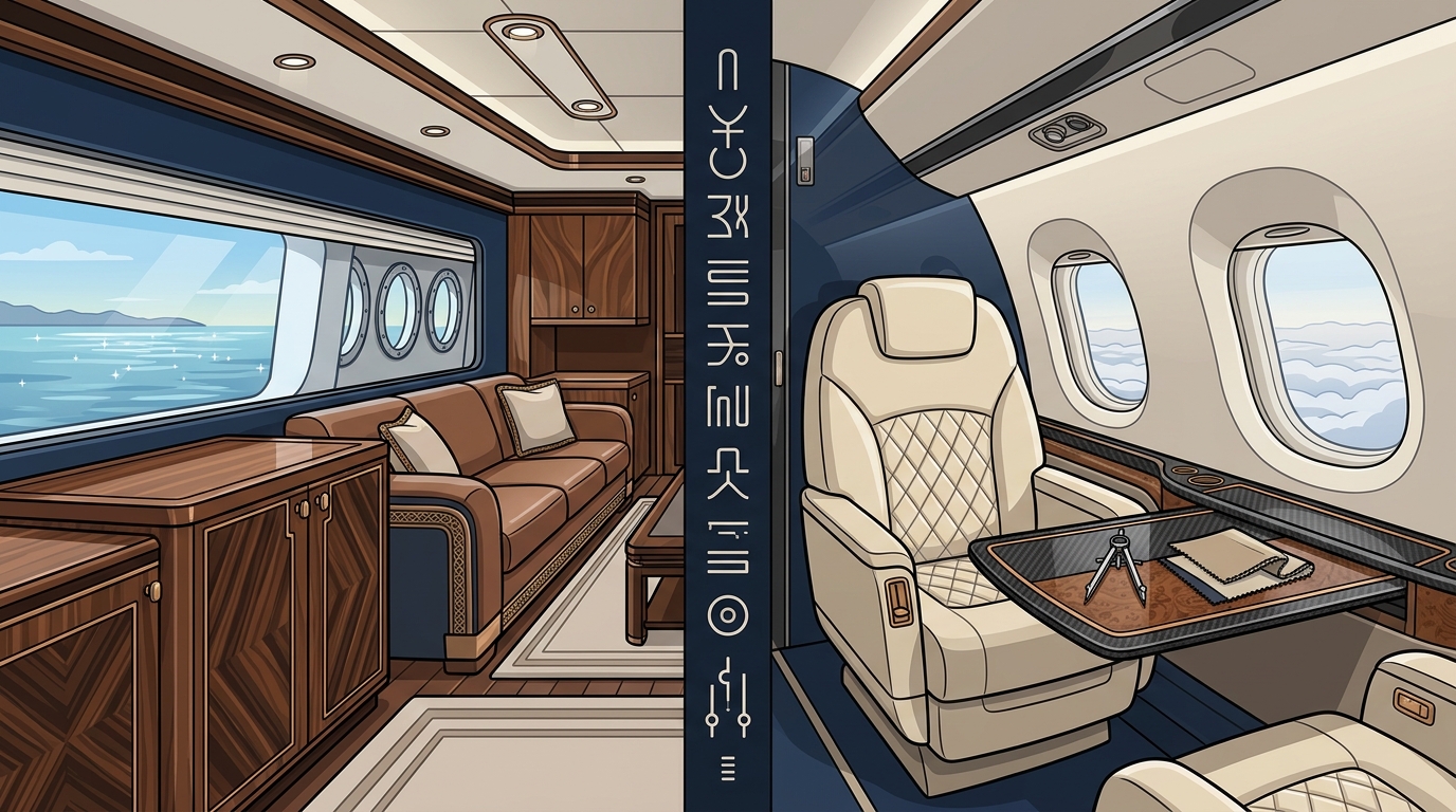 Private Yacht and Aircraft Interior Design: The 2026 Guide