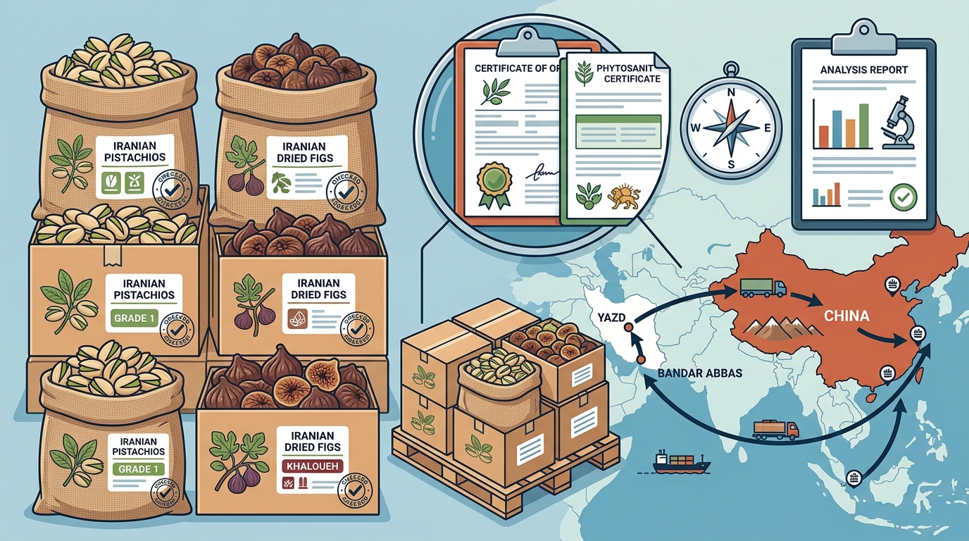 Iranian Pistachios and Dried Figs Export to China: Supplier's 20