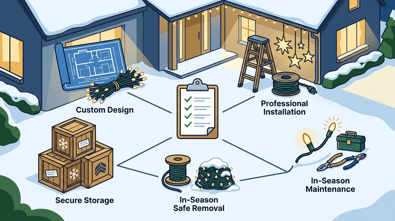 What Services Should I Look for When Comparing Holiday Lighting?
