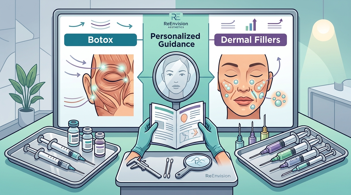 Choosing Between Botox and Dermal Fillers for Aging