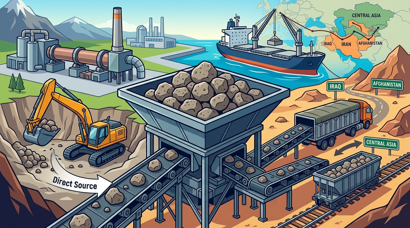 Cement Clinker Export from Iran: Iraq, Afghanistan & CentralAsia