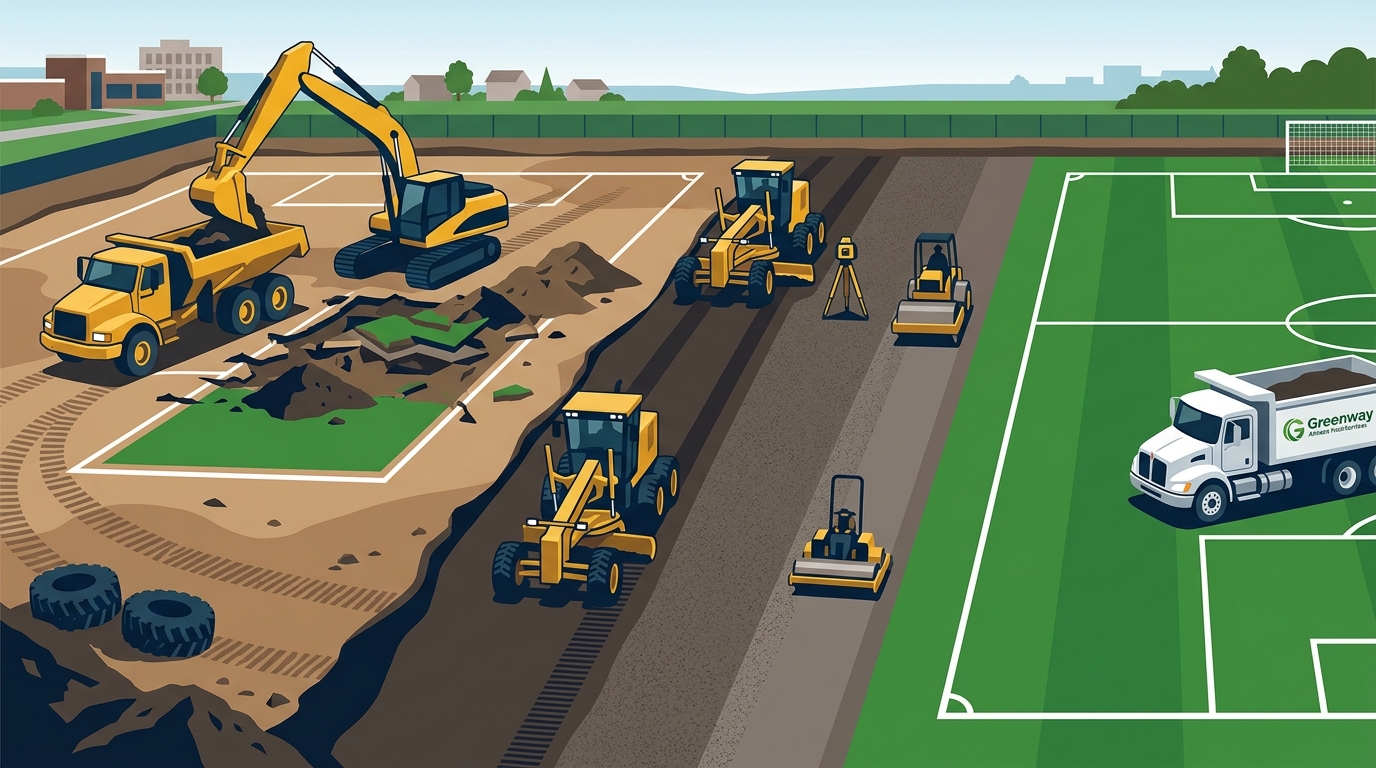 Soccer Field Construction and Infield Removal in CT and NY
