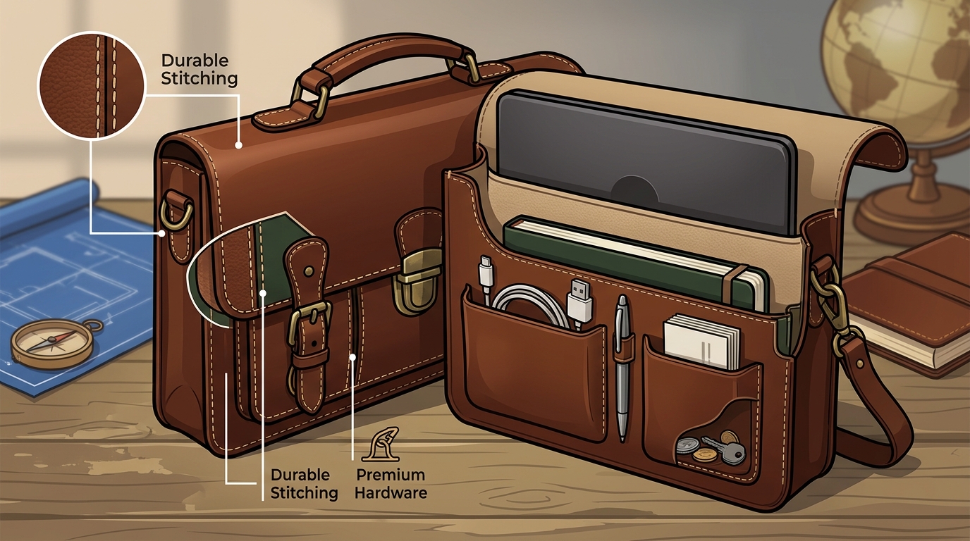 What Is a Good Leather Briefcase or Carryall for Daily Use?