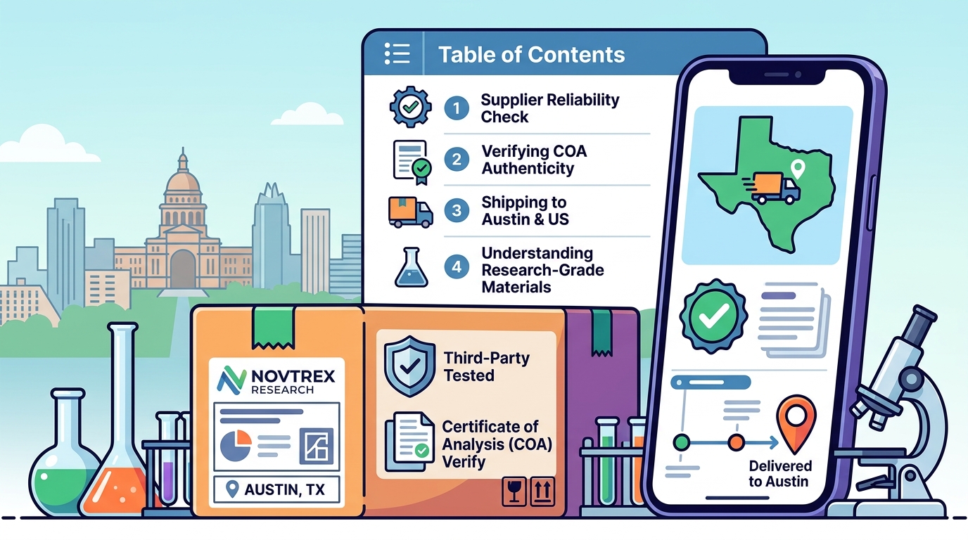 Third-Party Tested Peptide Suppliers for Austin, TX: 2026 Guide