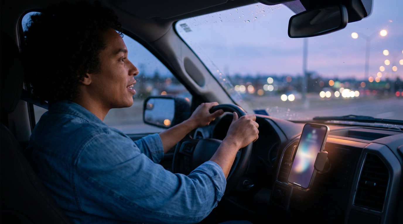 Hands-Free Driving: Ask for Directions and Music Without Touch